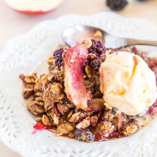 Blackberry & Apple Crumble