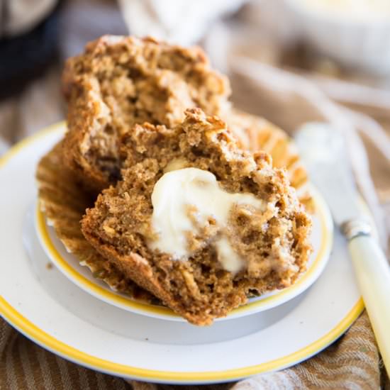 RAISIN OATMEAL MUFFINS