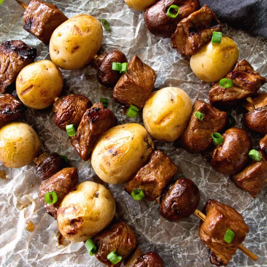 Steak & Potato Kebabs