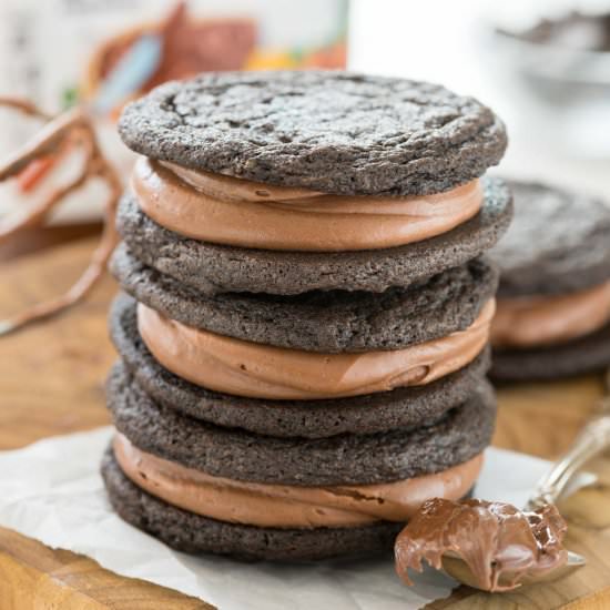 Homemade Nutella Oreos