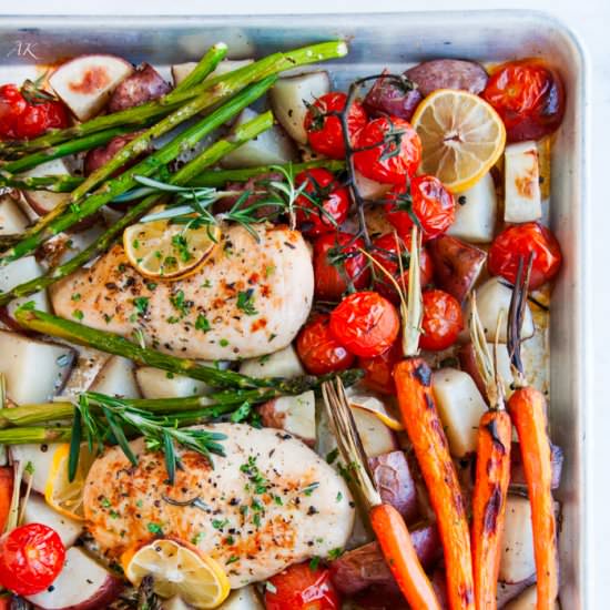 One Pan Lemon Herb Chicken