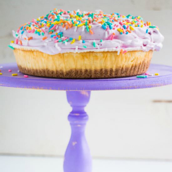 Blueberry Whipped Cream Cheesecake