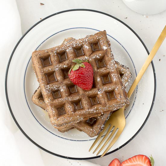 Dairy-Free Dark Chocolate Waffles
