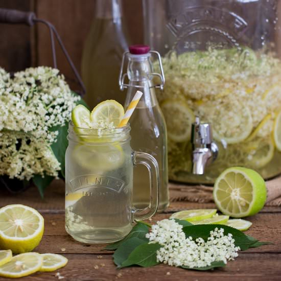 Homemade Elderflower Cordial