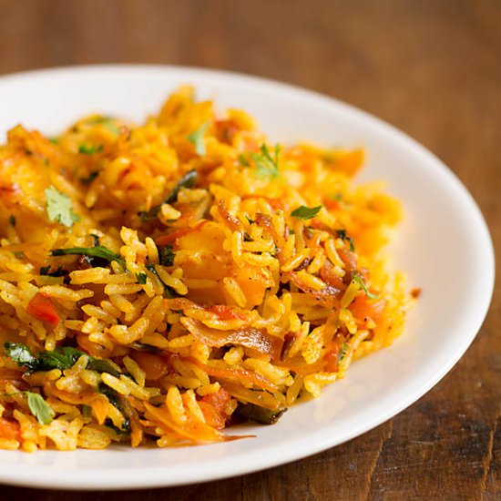 Stir Fried Rice Recipe Indian Style