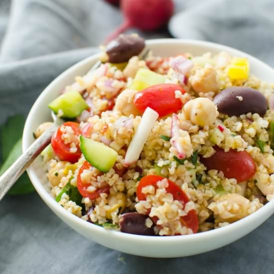 Mediterranean Cracked Wheat Salad