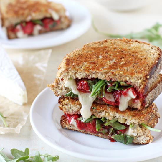 Strawberry and Brie Grilled Cheese