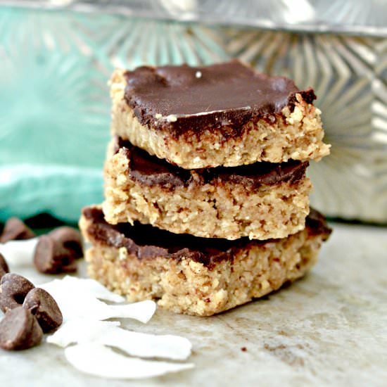 No Bake Coconut Almond Bars