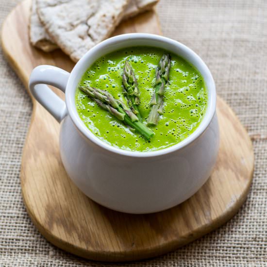 Asparagus & Swiss Chard Soup