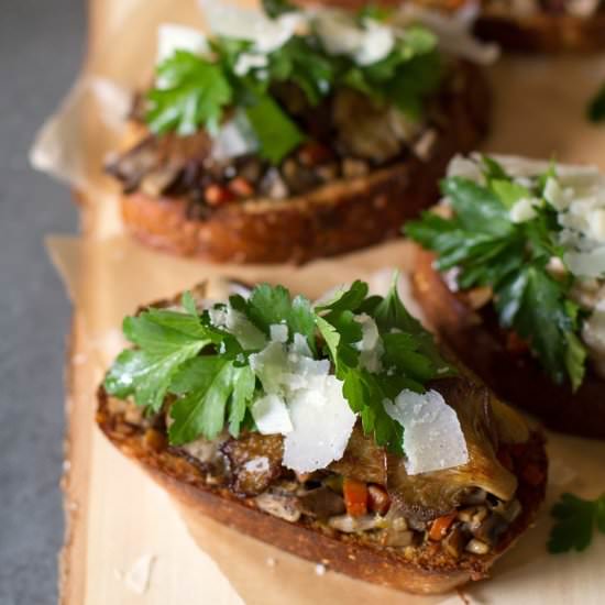 Mixed Mushroom Toast