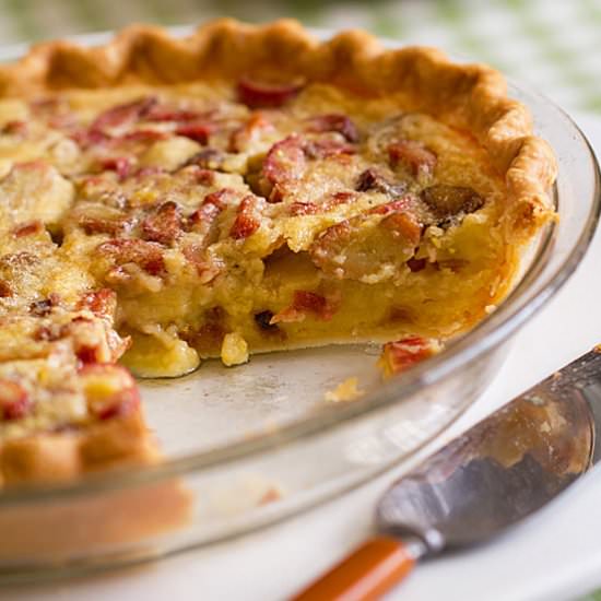 Rhubarb Chess Pie