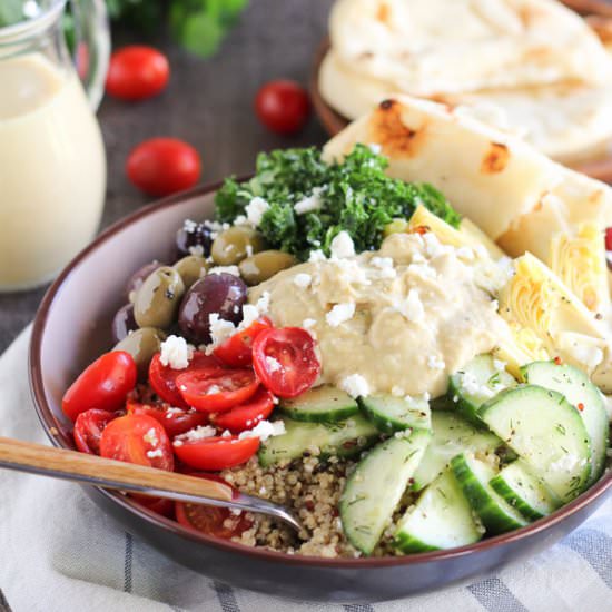 Mediterranean Quinoa & Veggie Bowl