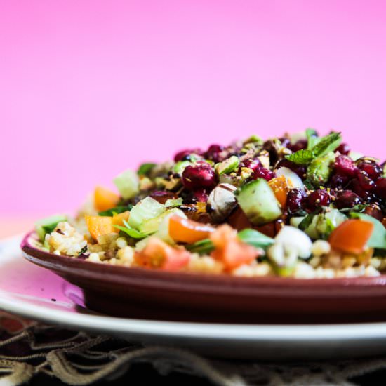 Pomegranate Pistachio Mint Salad