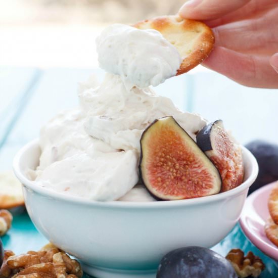 Fig and Walnut Cream Cheese Dip