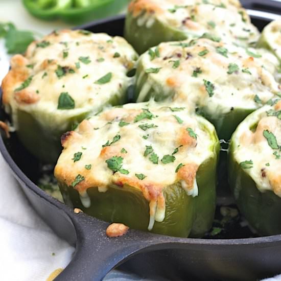 Chicken Chili Stuffed Peppers