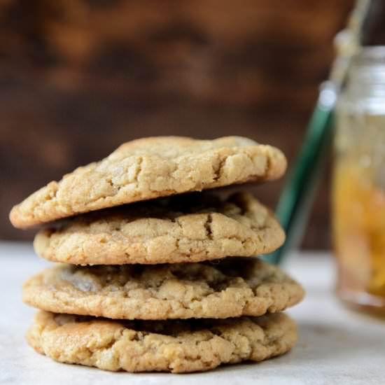 grown up pb + j cookies