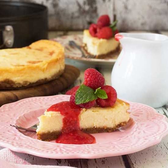 White Chocolate Baked Cheesecake