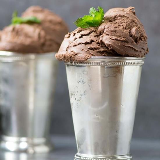 Chocolate Peppermint Tofu Ice Cream