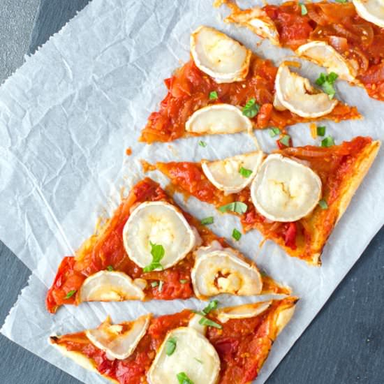 Puff Pastry Tarte with Tomatoes