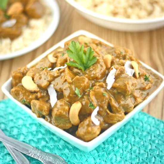 Coconut Honey Cashew Chicken Curry