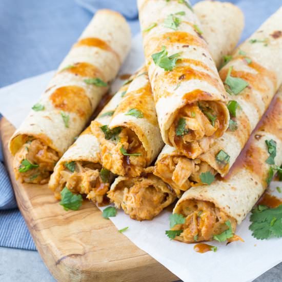 Honey BBQ Slow Cooker Taquitos