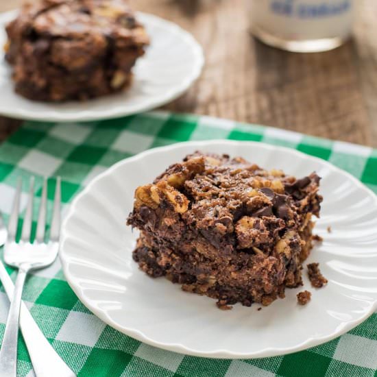 Oatmeal Chocolate Chip Snack Cake