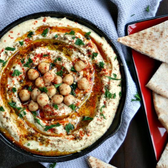 Hummus with Za’tar + Sweet Paprika