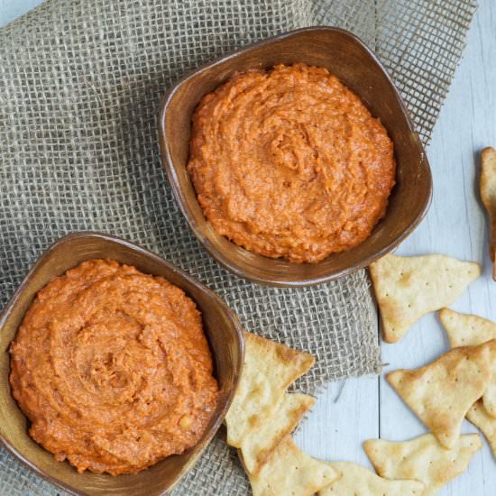 Roasted Tomato, Almond, Tahini Dip