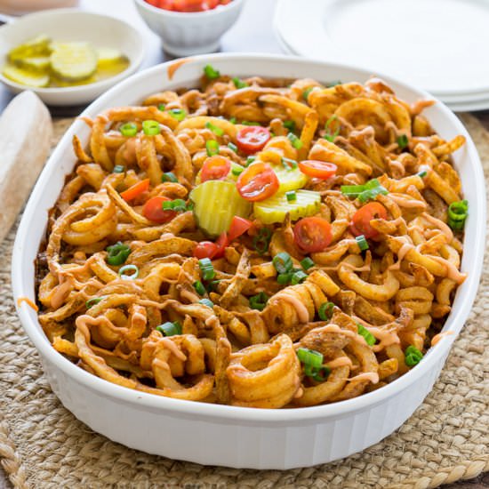 Cheeseburger French Fry Casserole
