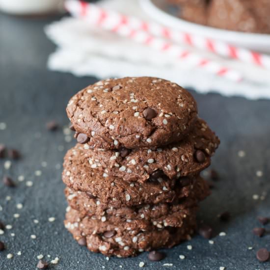 Double Chocolate Protein Cookies