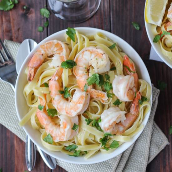 Shrimp Scampi for Two