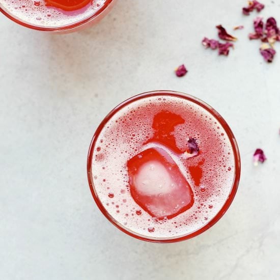 Rhubarb Iced Tea