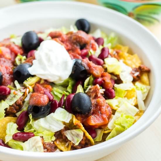 Trainwreck Taco Salad