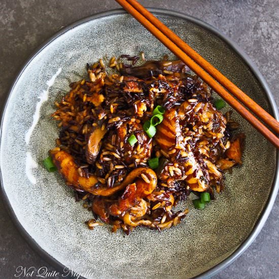Salmon Belly Wholegrain Rice Pot