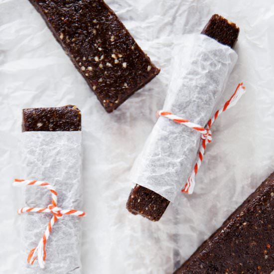 Vegan “pumpkin pie” energy bars