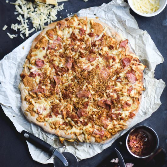 Chicken Cordon Bleu & Bacon Pizza