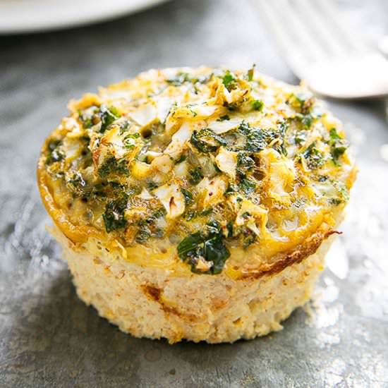 cruciferous quiche {mini}