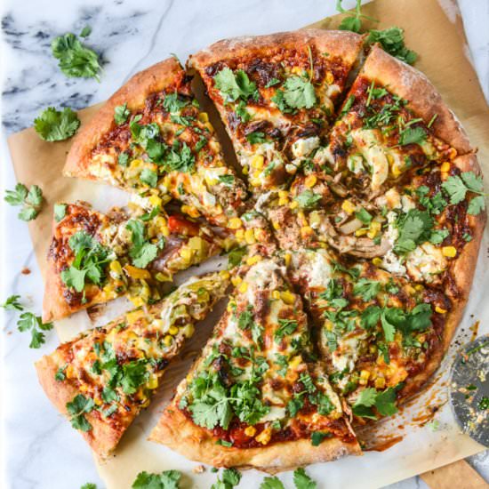 honey chipotle chicken pizza