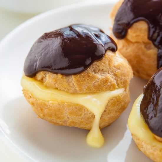Boston Cream Puffs