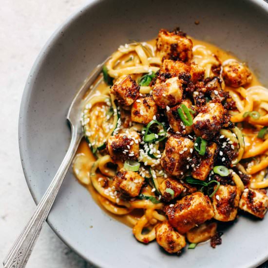 Spicy Sesame Zoodles
