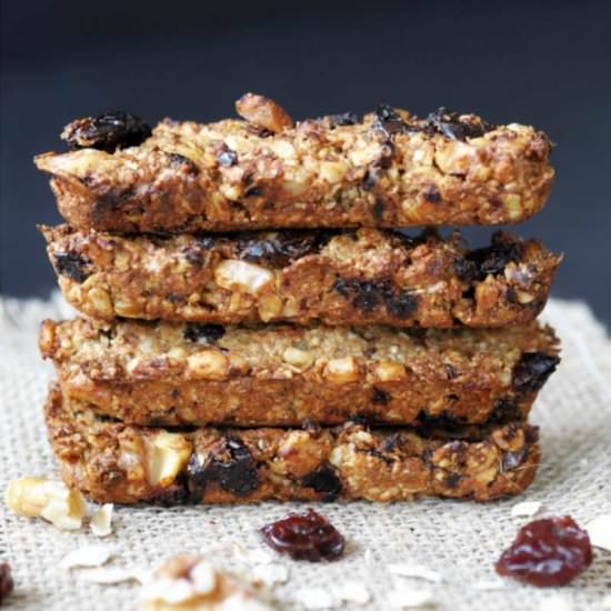 Chewy Cherry-Walnut Energy Bars
