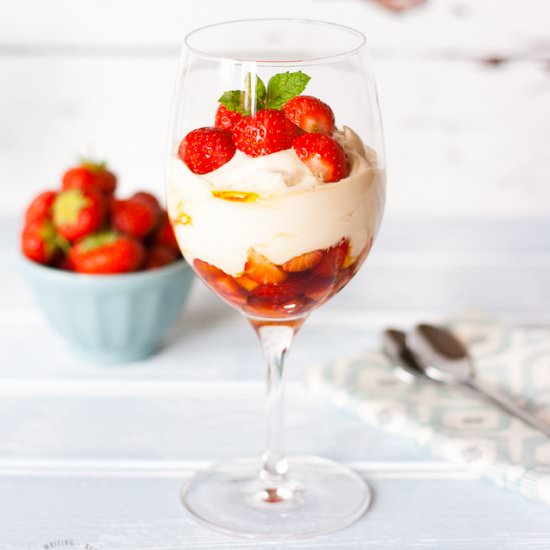 Pimms Strawberry Syllabub