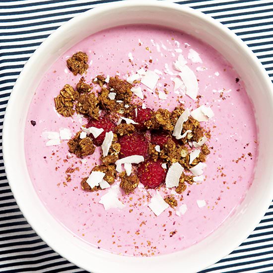 Raspberry Coconut Chocolate Yogurt