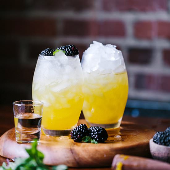 Mango & Blackberry Vodka Cooler