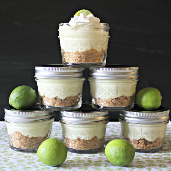 Key Lime Icebox Pie in Jars
