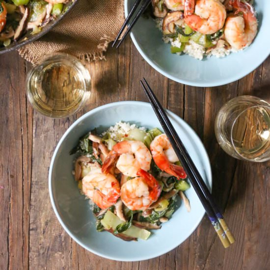 Garlicky Shrimp Stir-Fry