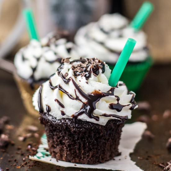 Chocolate Chip Frappuccino Cupcakes