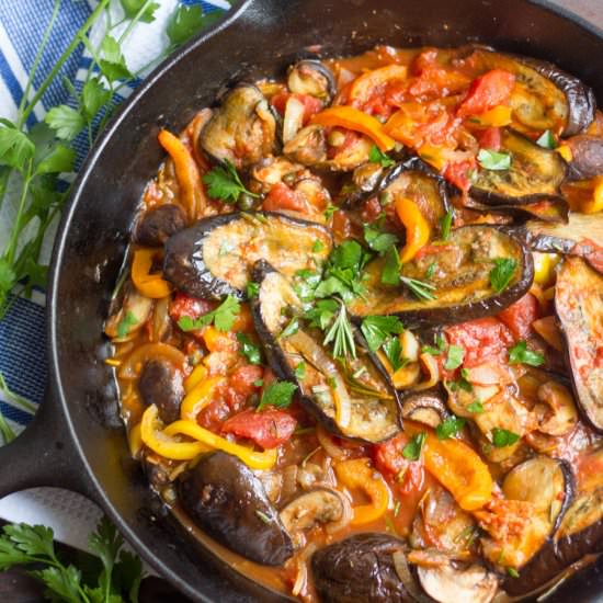 Eggplant Cacciatore