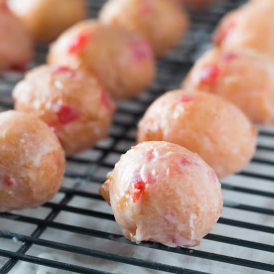 Cherry Doughnut Holes