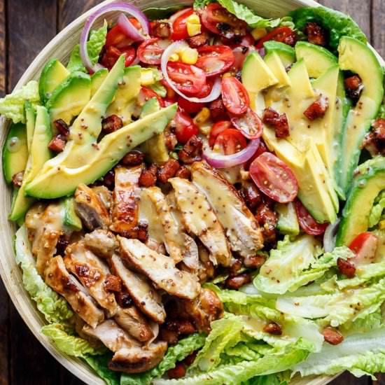 Honey Mustard Chicken Avocado Salad